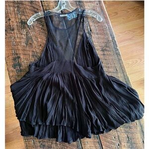 Intimately free people black halter top size small oversized new with tags